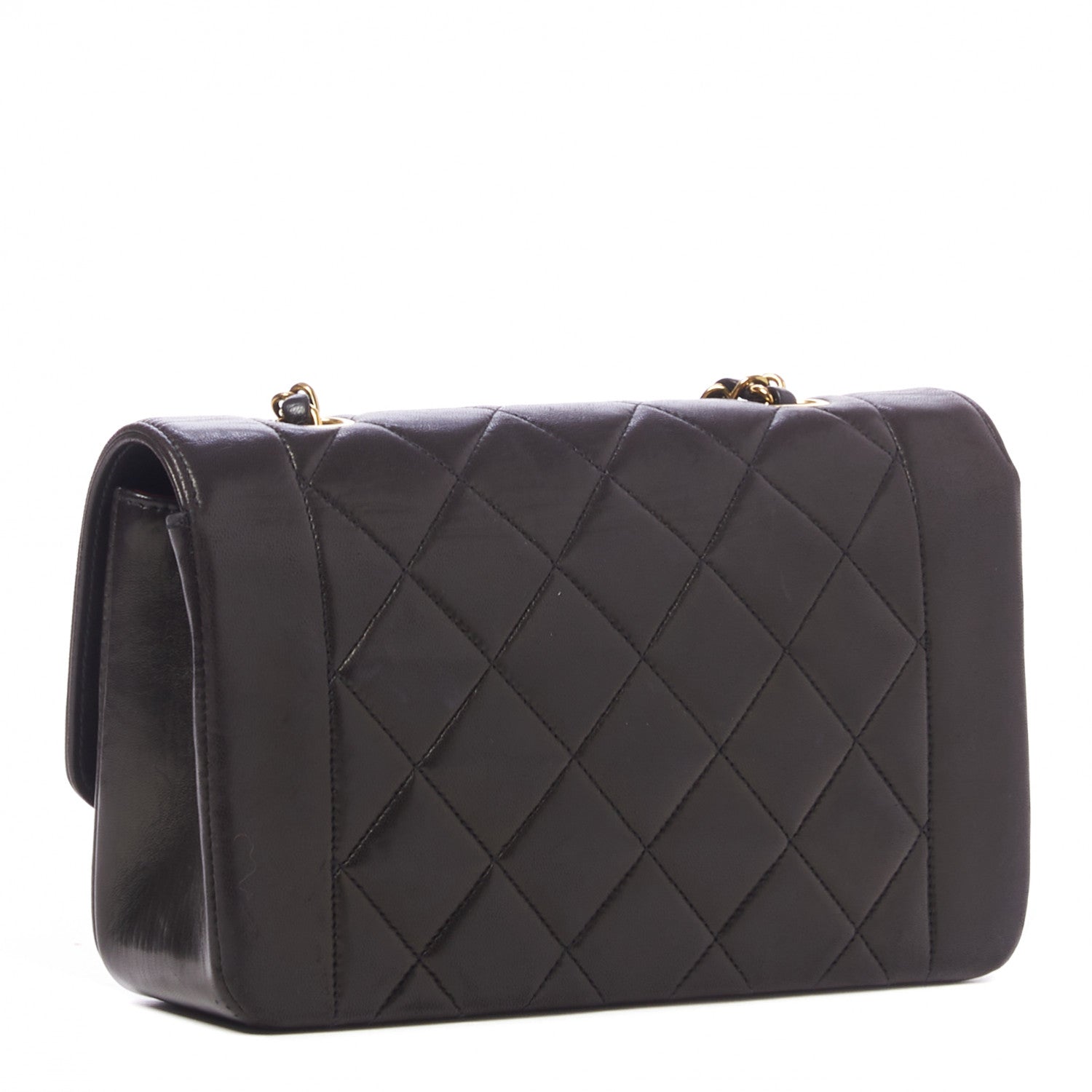 Chanel Lambskin Quilted Small Single Flap Bag Black 2 of 9