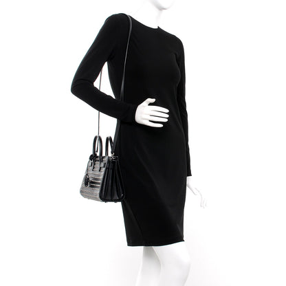 Saint Laurent Calfskin Studded Nano Sac De Jour Black 2 of 8