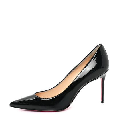 Christian Louboutin Patent Pigalle Follies 85 Pumps 37.5 Black 1 of 9
