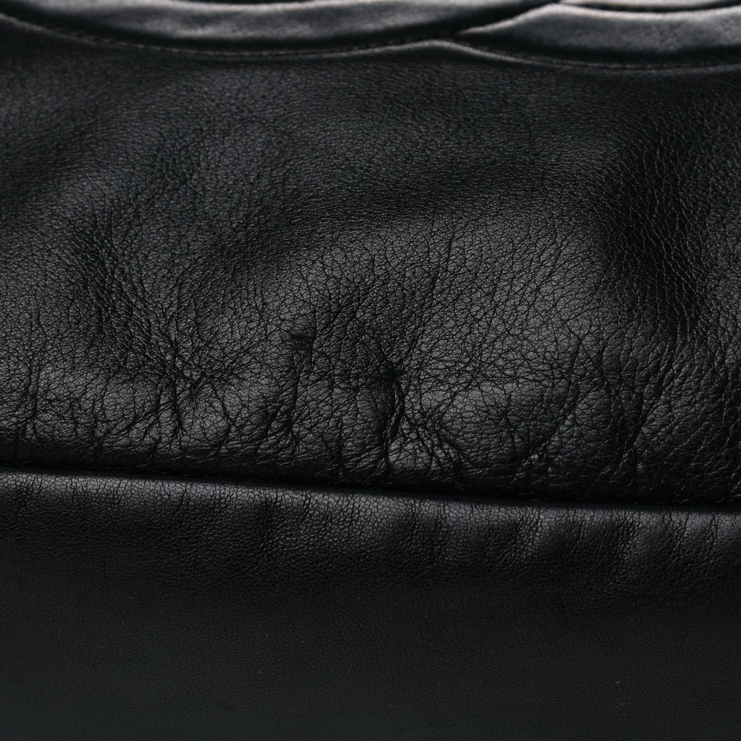 Lambskin Large Soft and Chain Hobo Black