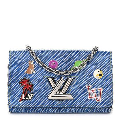 Louis Vuitton Epi Pins Twist Chain Wallet Denim Light 1 of 9