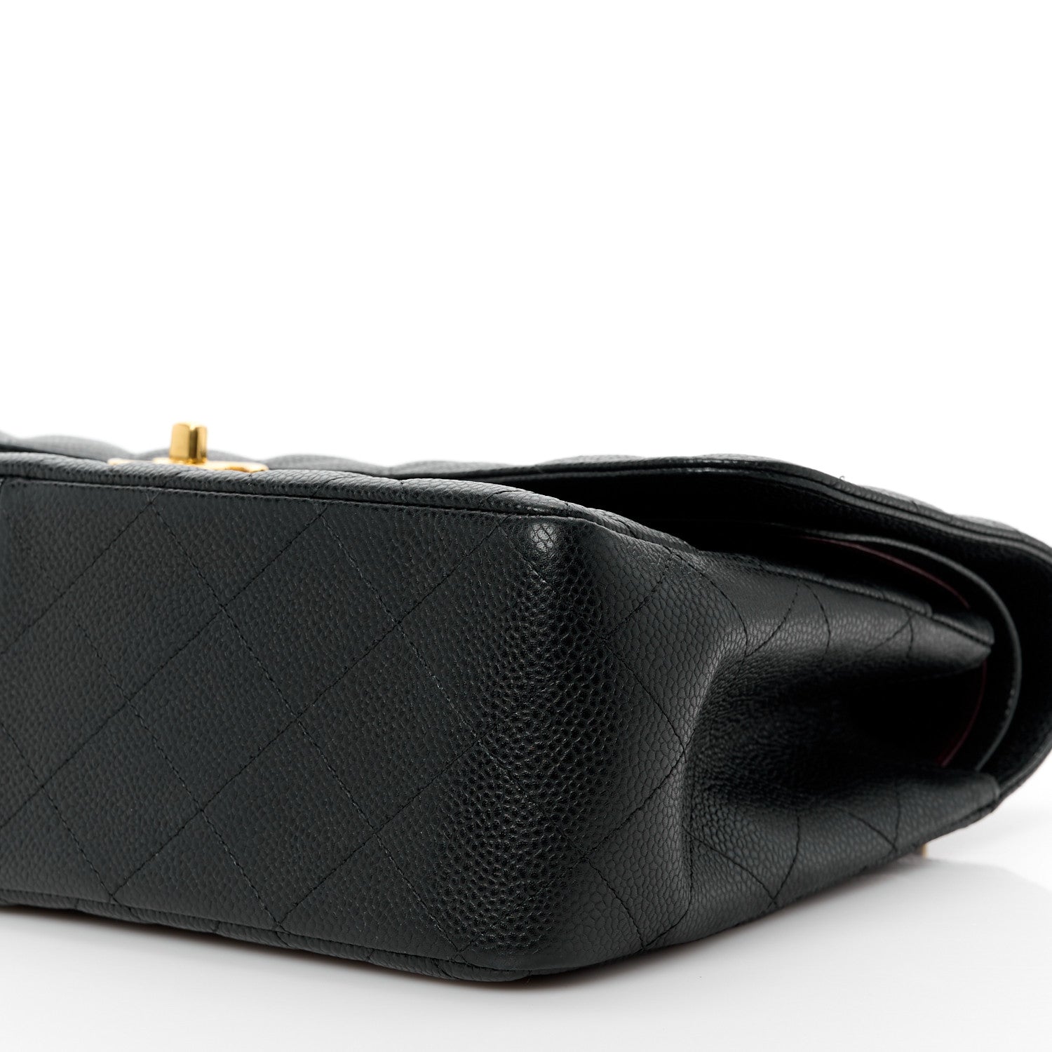 Chanel Caviar Quilted Jumbo Double Flap Black 11 of 12