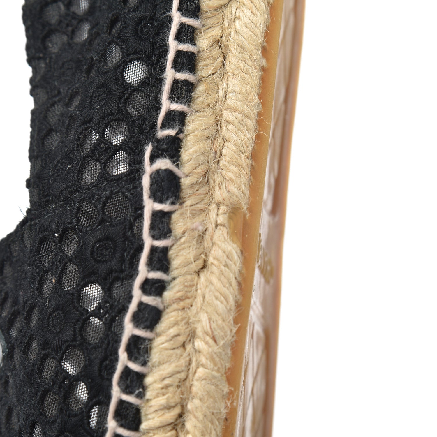 Chanel Lace Patent CC Espadrilles 38 Black 15 of 21