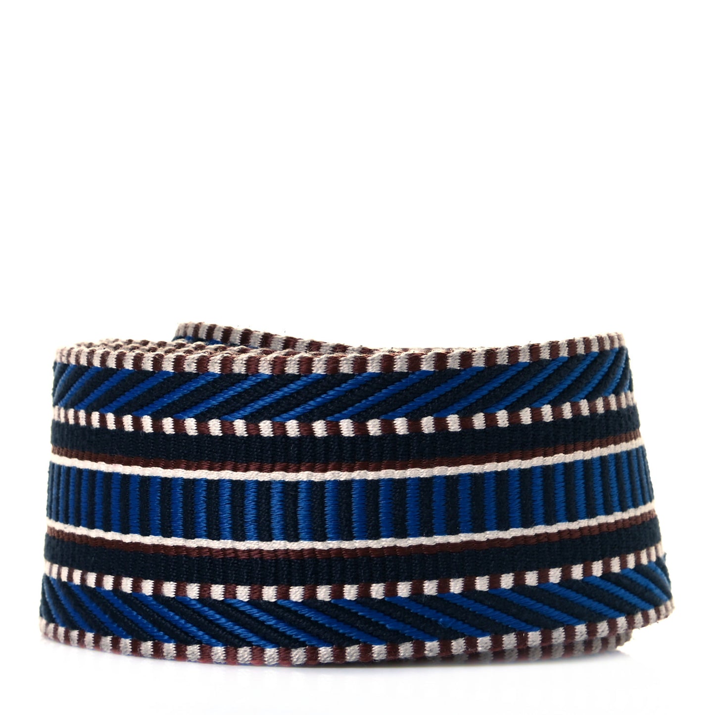 Toile Swift 50mm Sangle Cavale Shoulder Strap Bleu Zellige Indigo Black