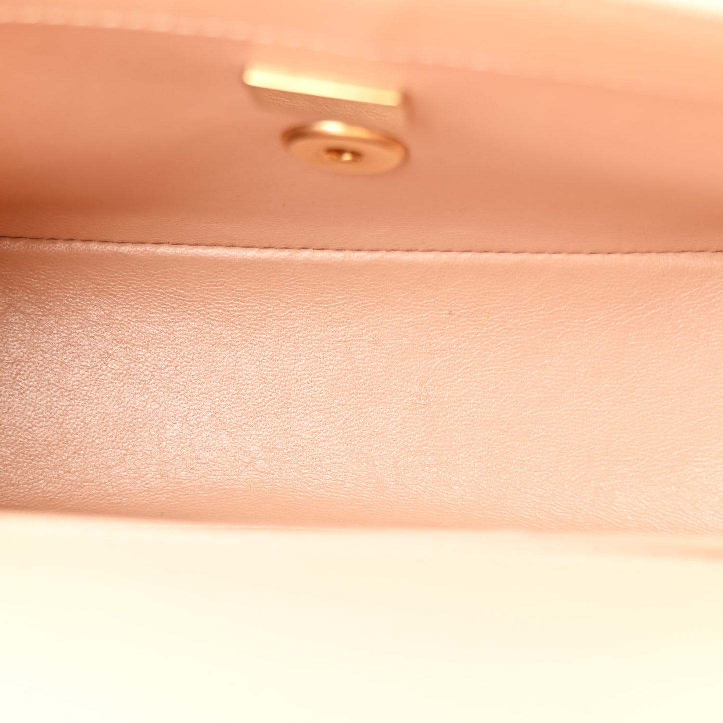 Calfskin Quilted Mini Perfect Fit Flap Beige