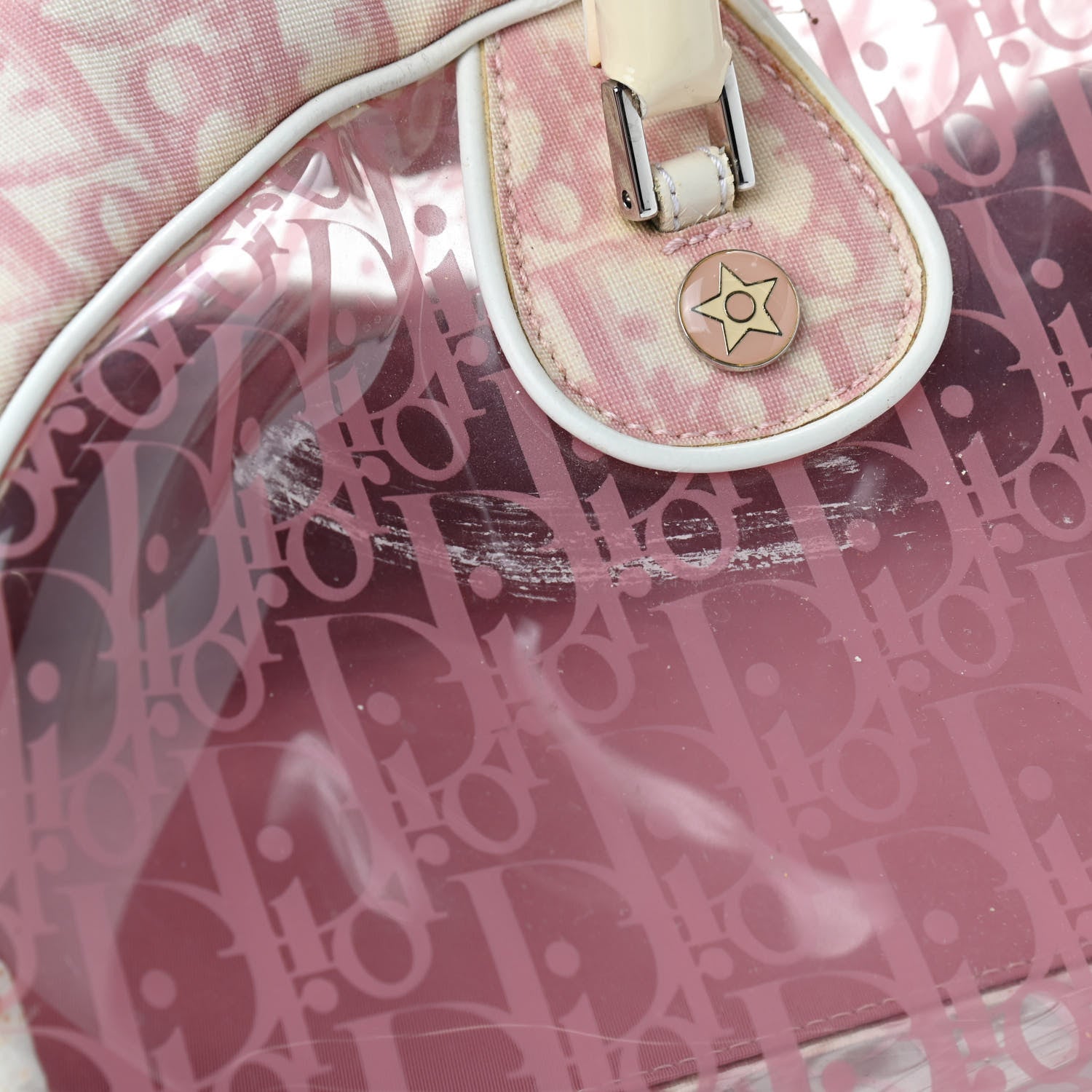 Christian Dior Monogram PVC Bowler Pink 10 of 14