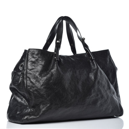 Chanel Glazed Caviar Large Pocket In The City Tote Black 3 of 11