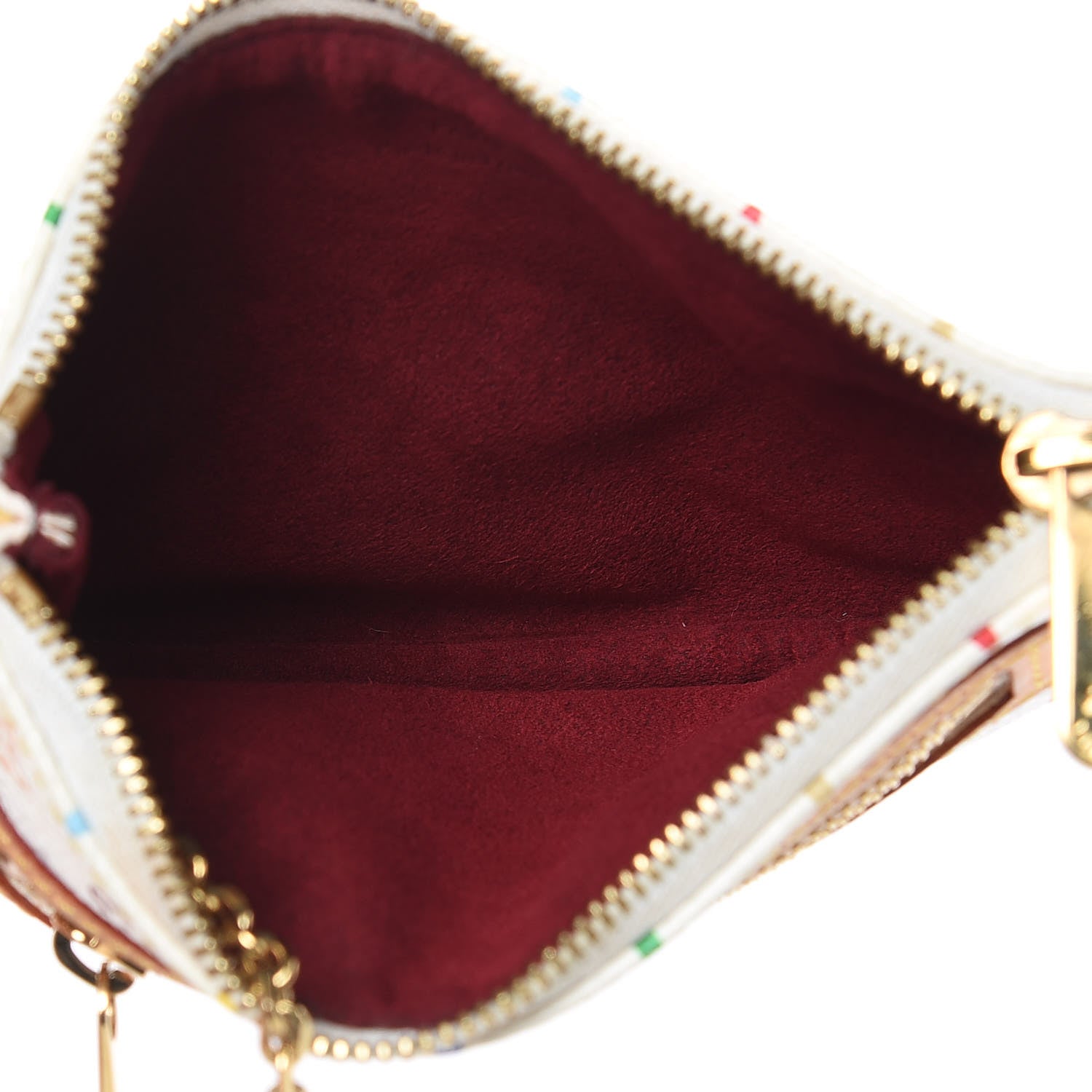 Louis Vuitton Monogram Multicolor Pochette Plate MM White 8 of 9