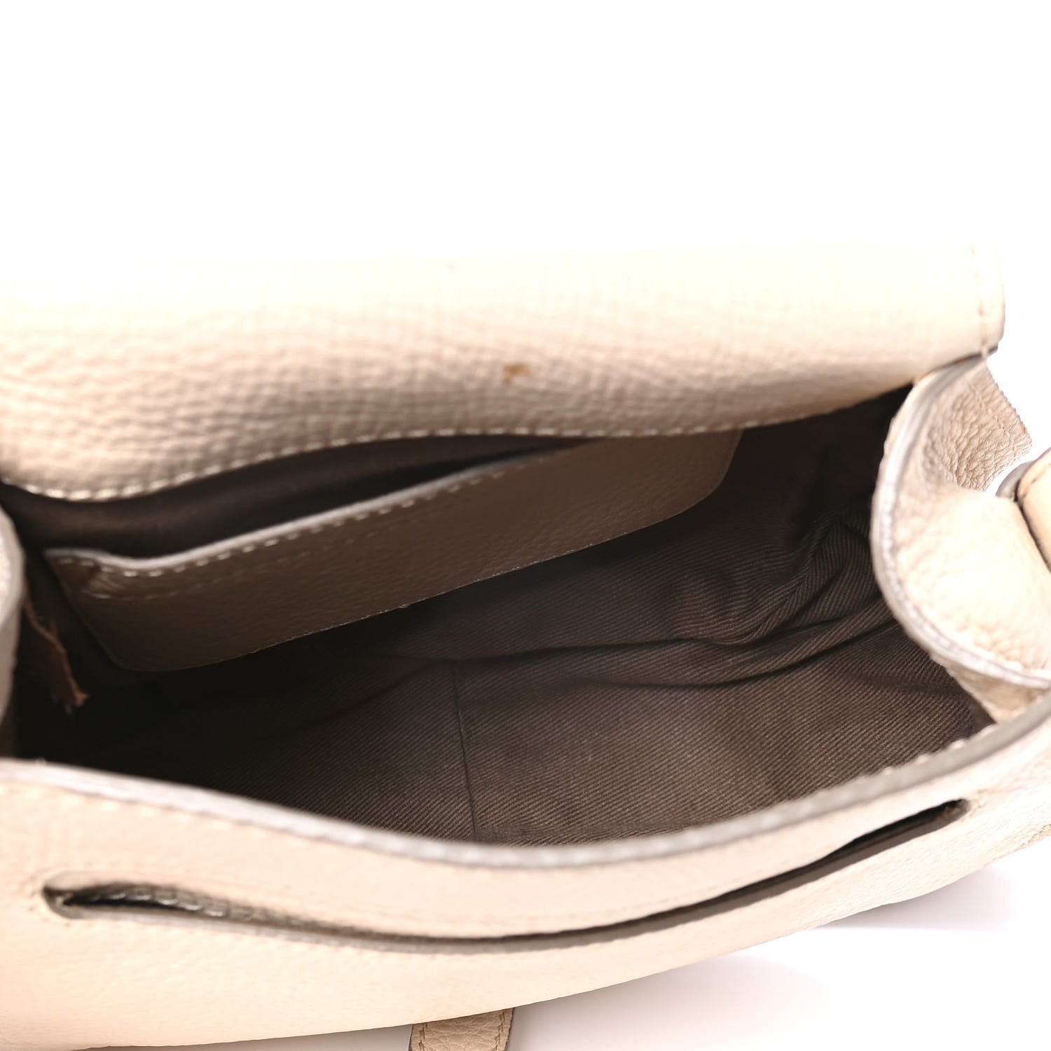 Chloe Calfskin Mini Marcie Round Crossbody Bag Abstract White 4 of 6