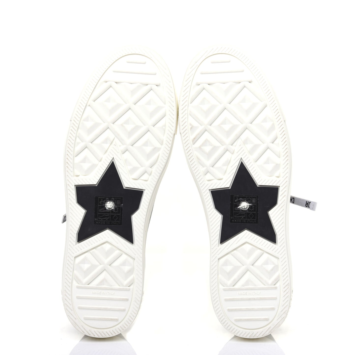 Canvas Walk'N'Dior Low Top Sneakers 38 Black