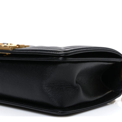 Chanel Caviar Quilted Medium Boy Flap Black 10 of 10