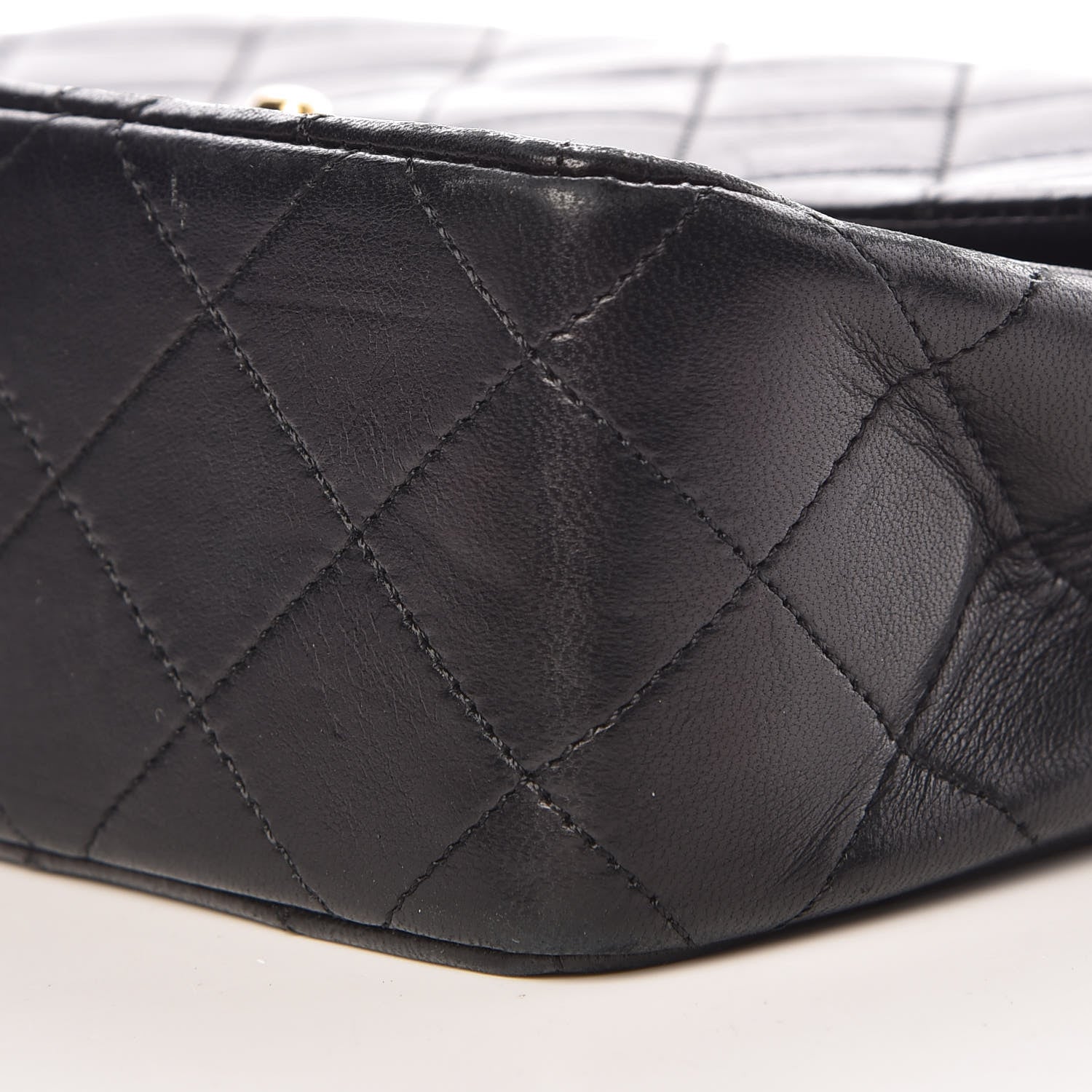 Chanel Lambskin Quilted Mini Square Flap Bag Black 10 of 14