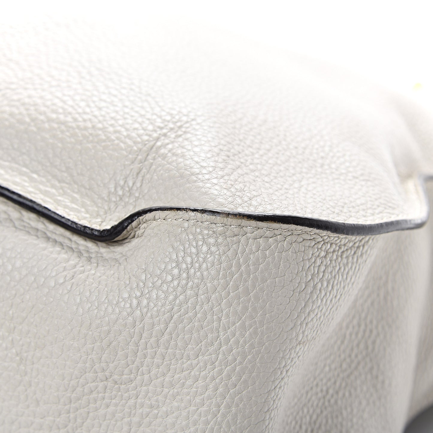 Calfskin Large Marcie Satchel Dove