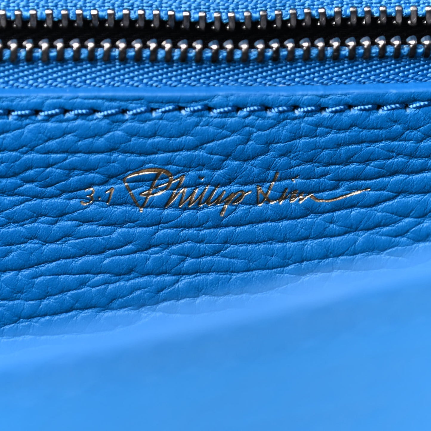 Textured Calfskin Medium Pashli Satchel Memphis Blue
