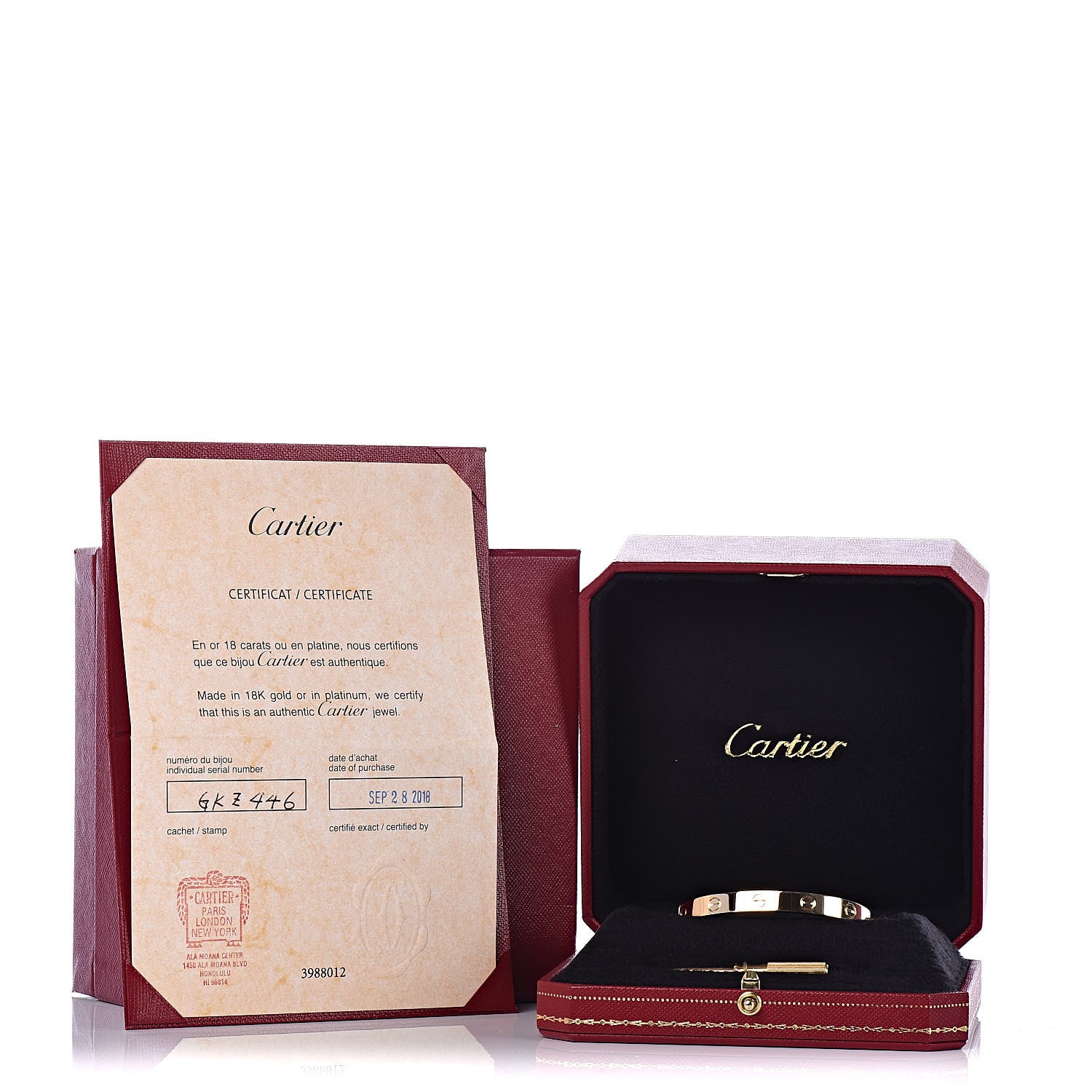 Cartier 18K Yellow Gold LOVE Bracelet 16 7 of 7