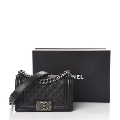 Chanel Caviar Quilted Small Boy Flap Black 11 of 11
