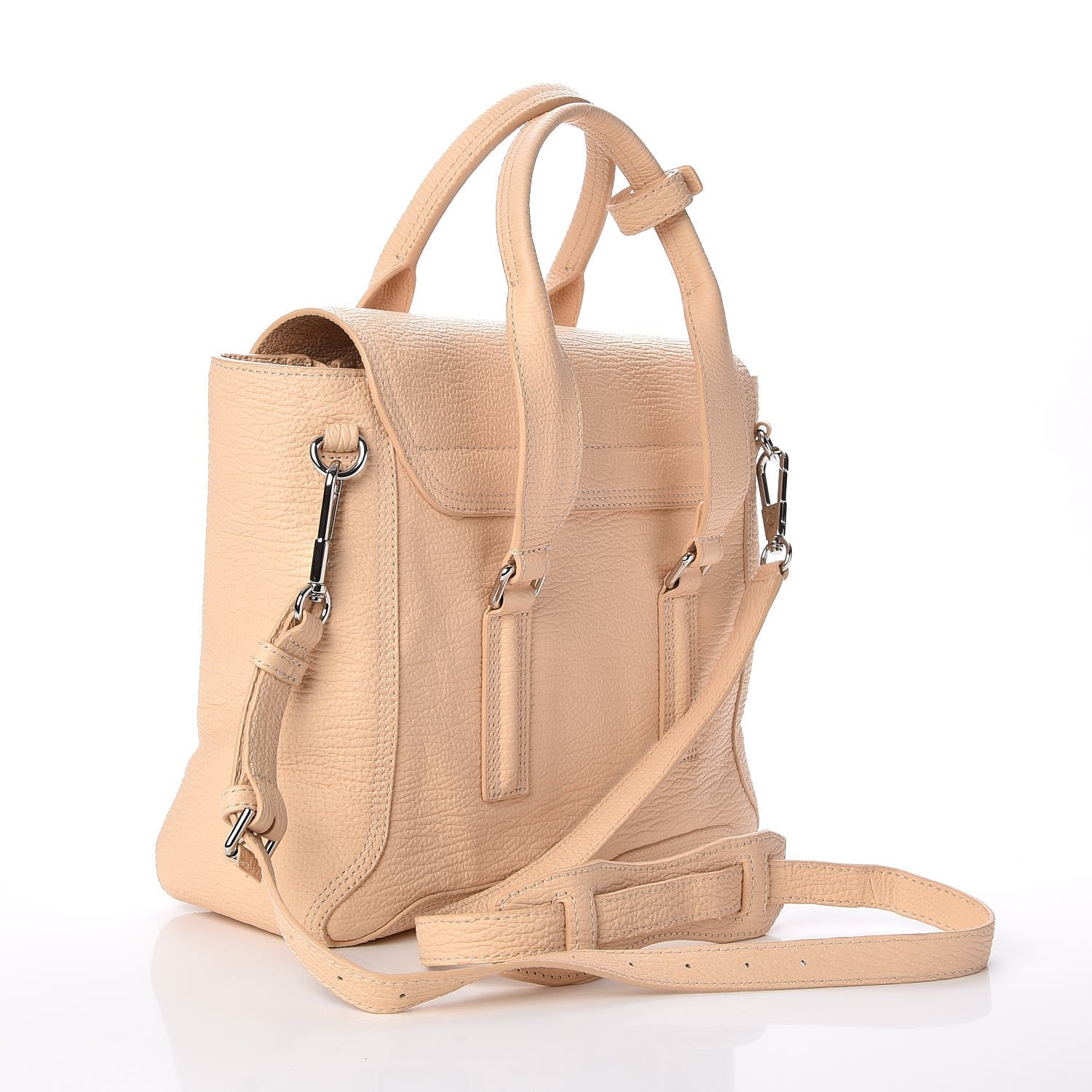 3.1 Phillip Lim 3.1 Textured Calfskin Medium Pashli Satchel Buff 3 of 7