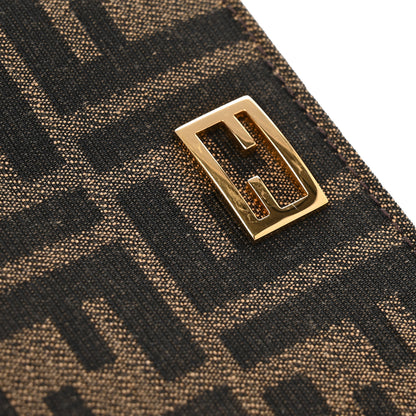 Fendi Fabric Jacquard FF 1974 Small Wallet Tobacco Moro 8 of 10