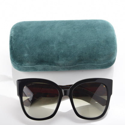 Gucci Square Frame Web Sunglasses GG0059S Black 9 of 9