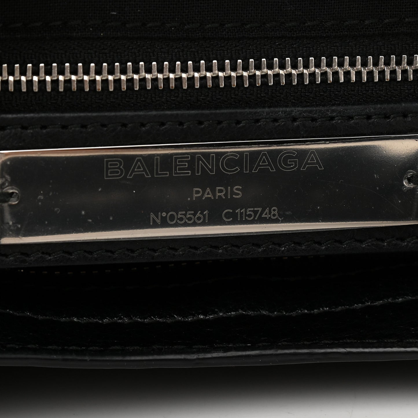 Agneau Classic Silver Hardware City Black