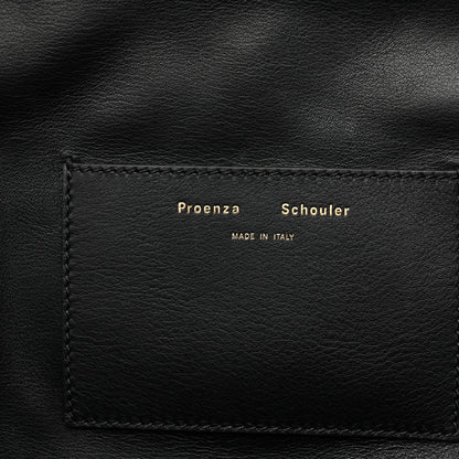 Proenza Schouler Raffia Calfskin Pipe Bag Black 6 of 12