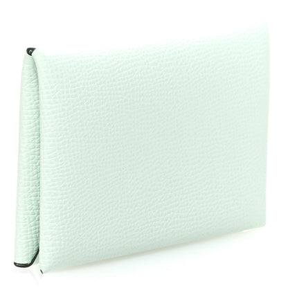 Hermes Epsom Calvi Card Case Vert Peppermint 3 of 8