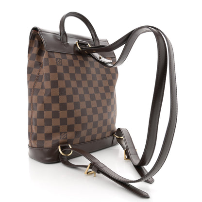 Louis Vuitton Damier Ebene Soho Backpack 3 of 12