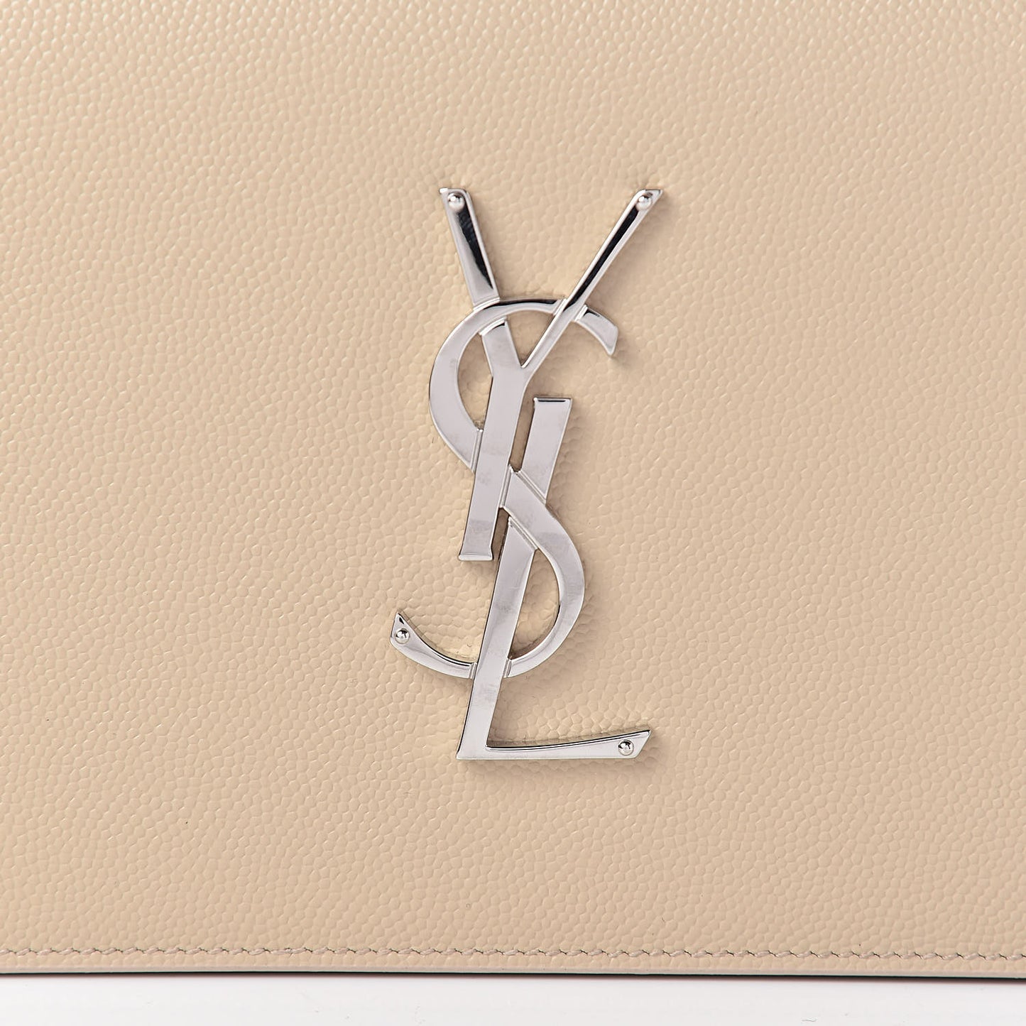 Grain De Poudre Classic Kate Monogram Clutch Nude Powder