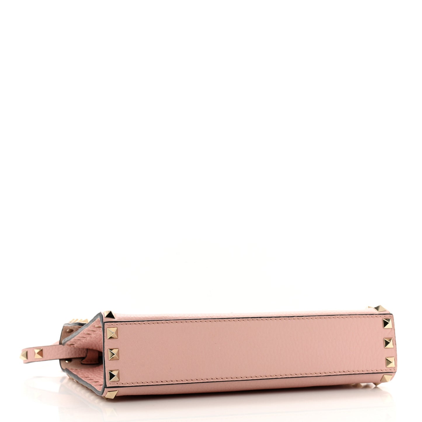 Pebbled Calfskin Medium Rockstud Flip Lock Crossbody Bag Loto
