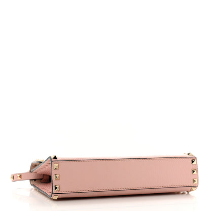 Valentino Garavani Pebbled Calfskin Medium Rockstud Flip Lock Crossbody Bag Loto 4 of 11