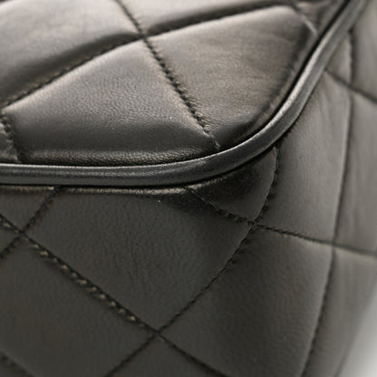 Chanel Lambskin Quilted Tassel Flap Camera Case Black 17 of 17