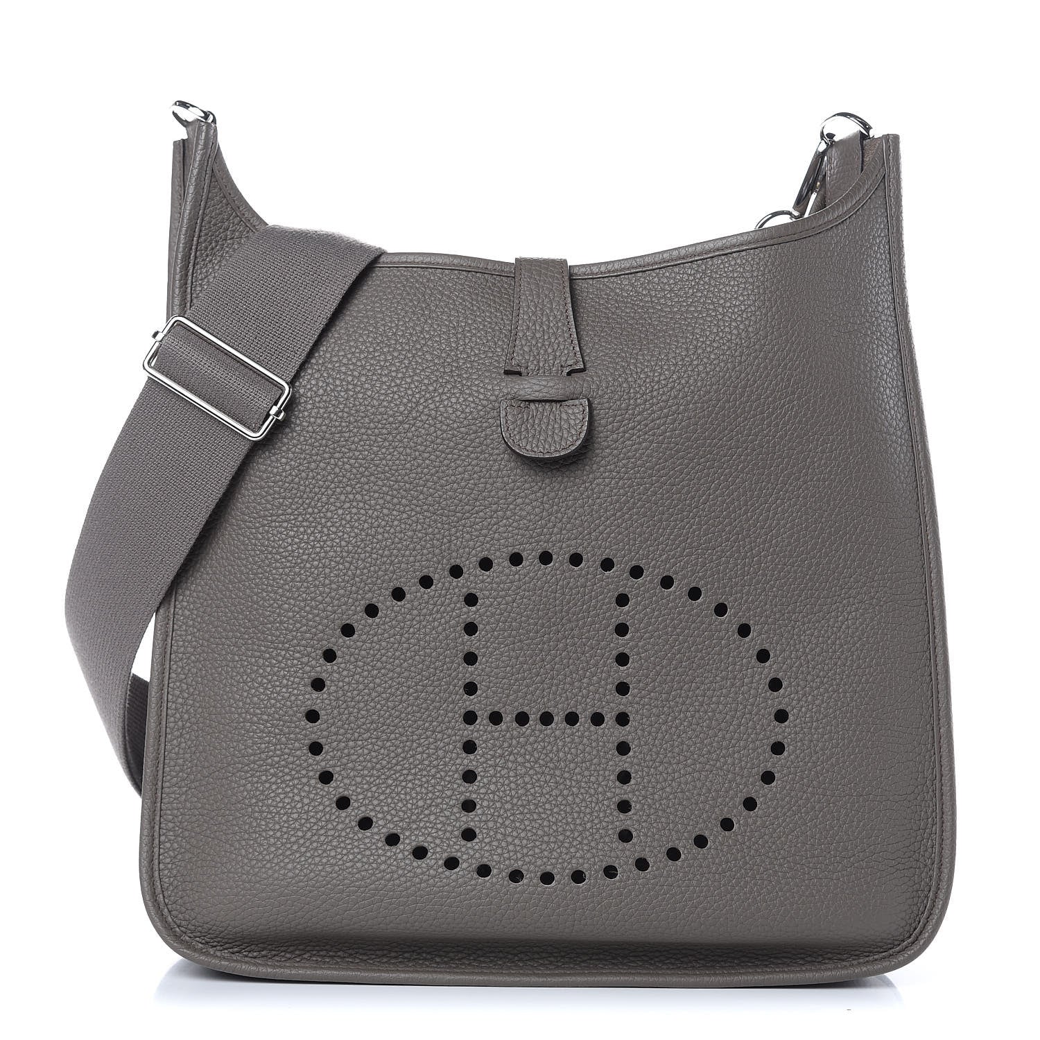Hermes Taurillon Clemence Evelyne III GM Etain 1 of 11