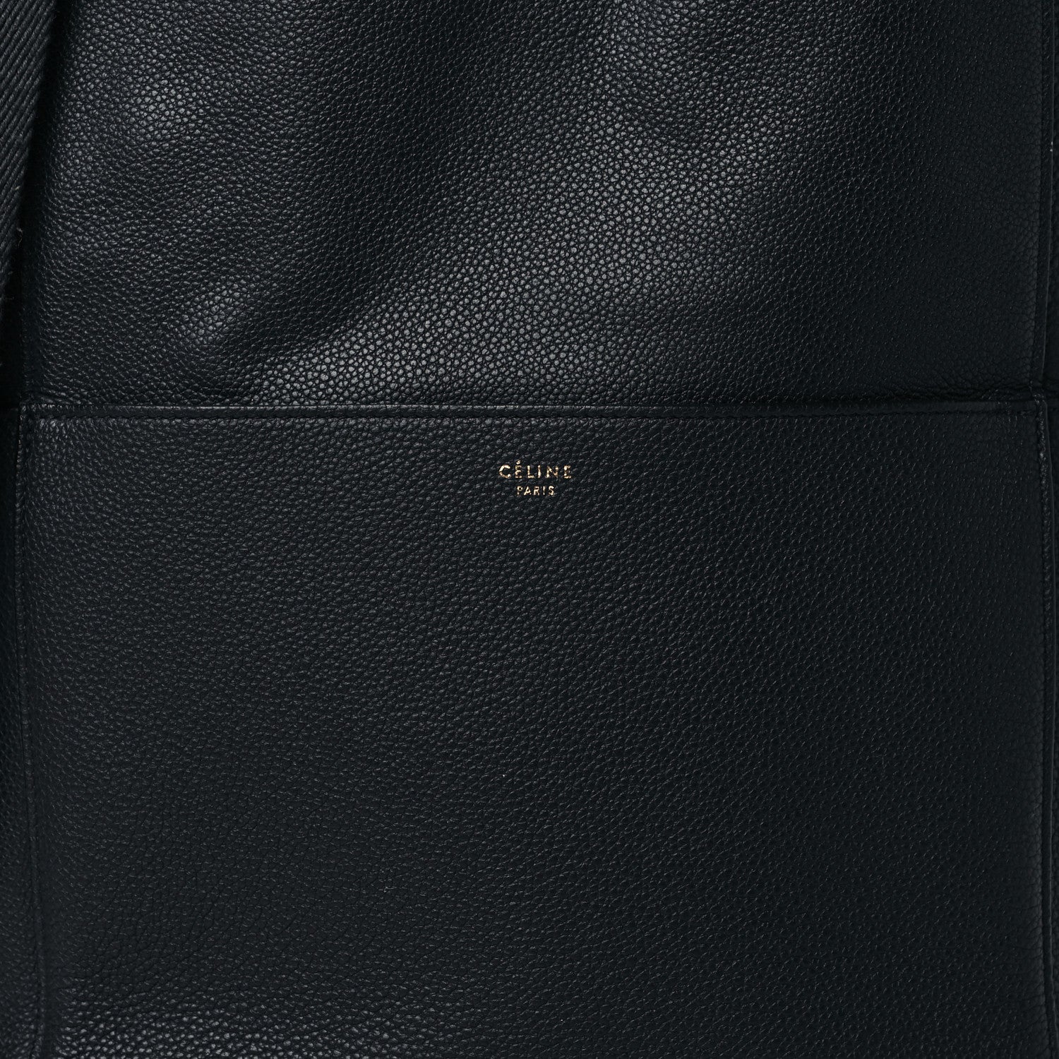Celine Soft Grained Calfskin Sangle Bucket Bag Navy Blue 6 of 12