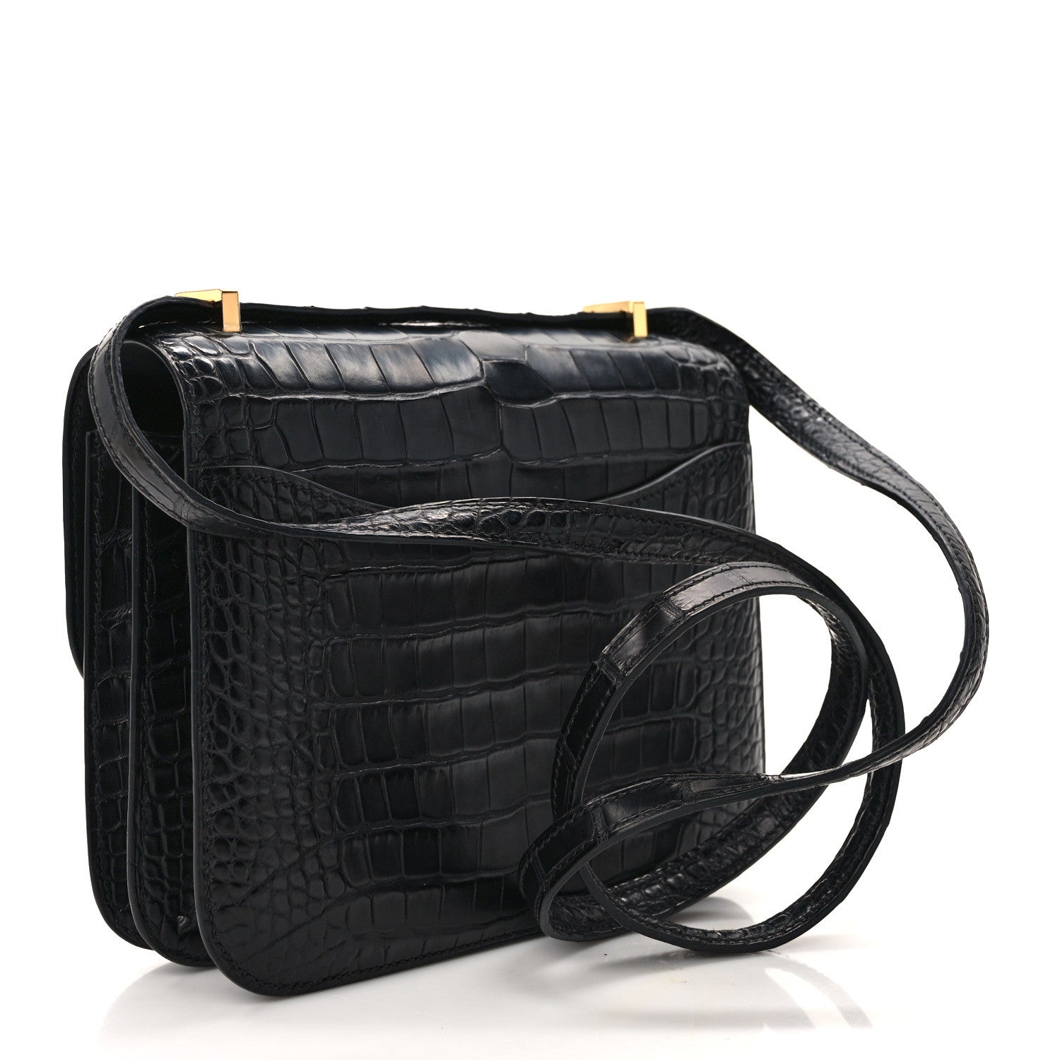 Hermes Matte Alligator Constance 18 Black 4 of 13