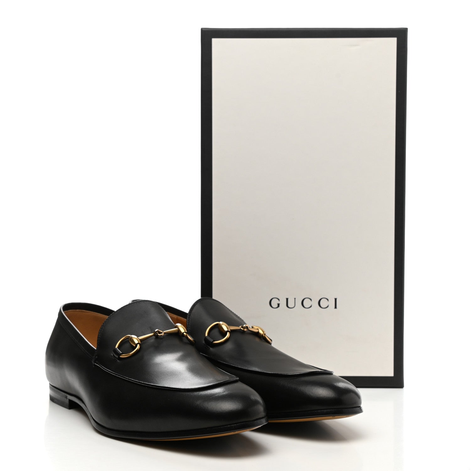 Gucci Calfskin Horsebit Mens Jordaan Loafers 11 Black 11 of 11