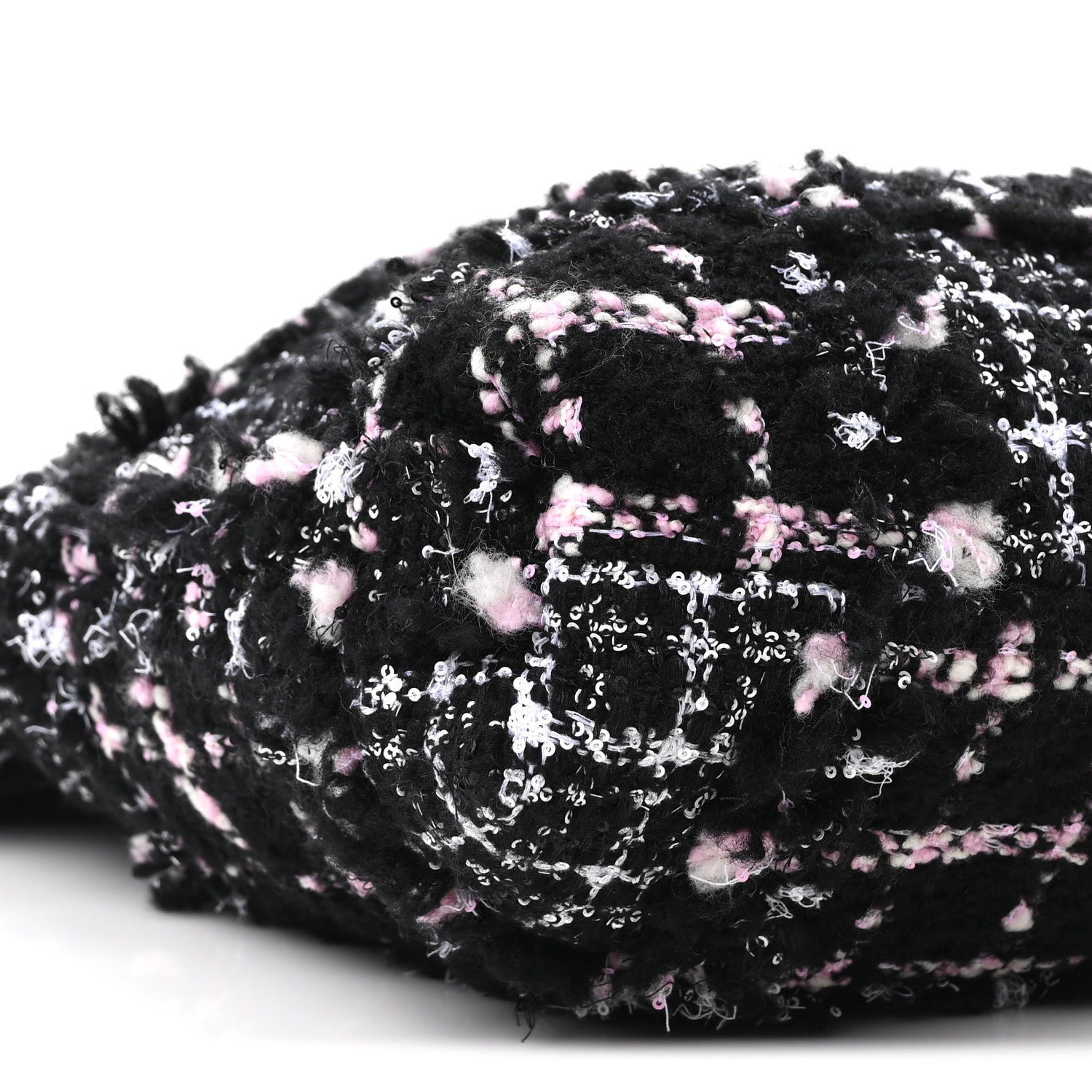 Chanel Tweed Patchwork Quilted Small Chanel 22 Black Pink White 10 of 11