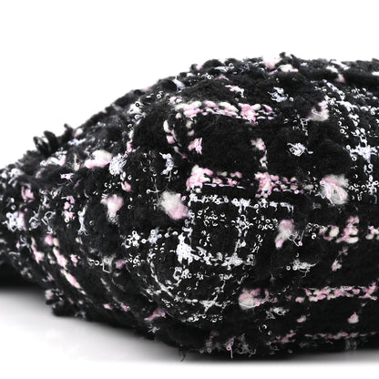 Chanel Tweed Patchwork Quilted Small Chanel 22 Black Pink White 10 of 11