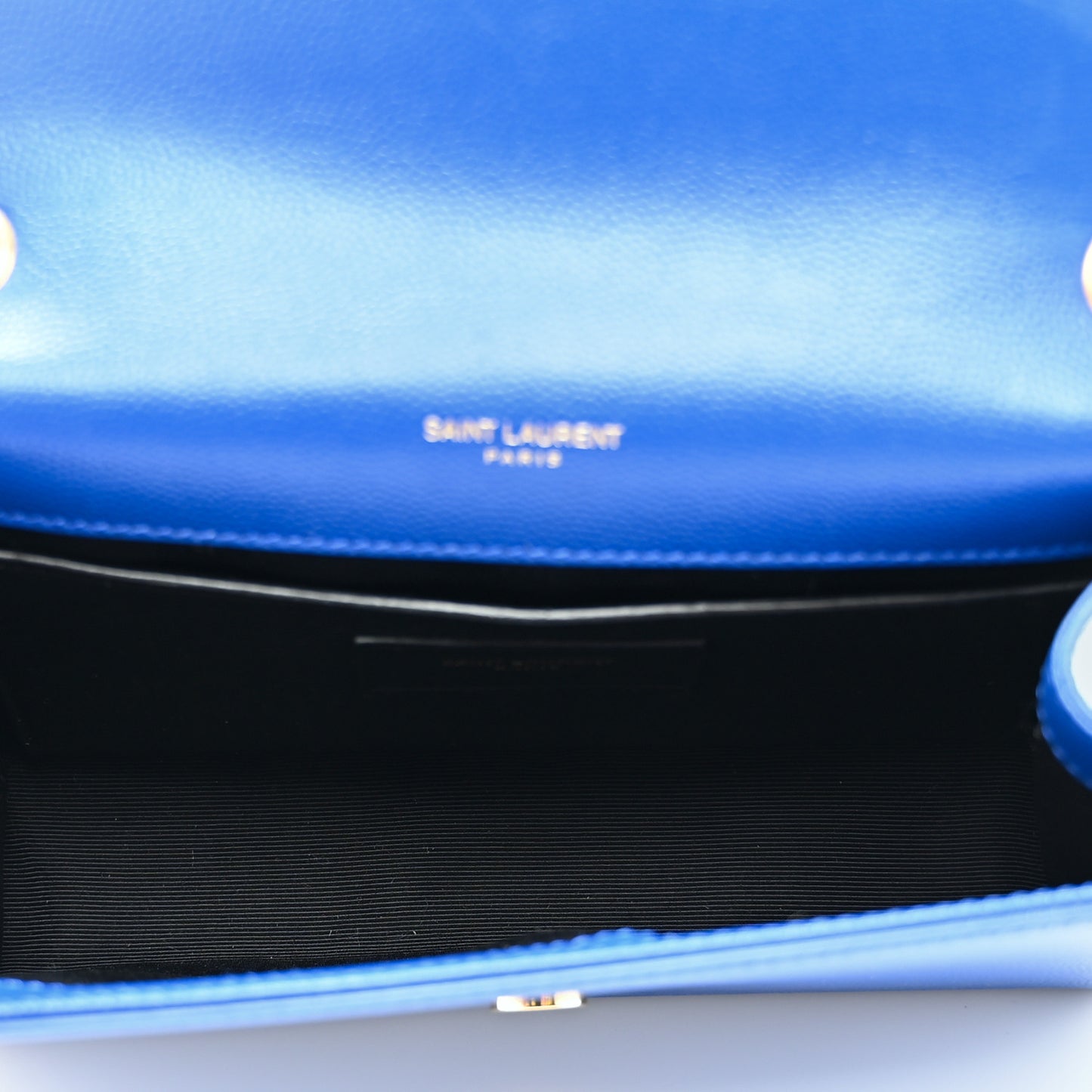 Grain De Poudre Small Classic Monogram Kate Satchel Royal Blue