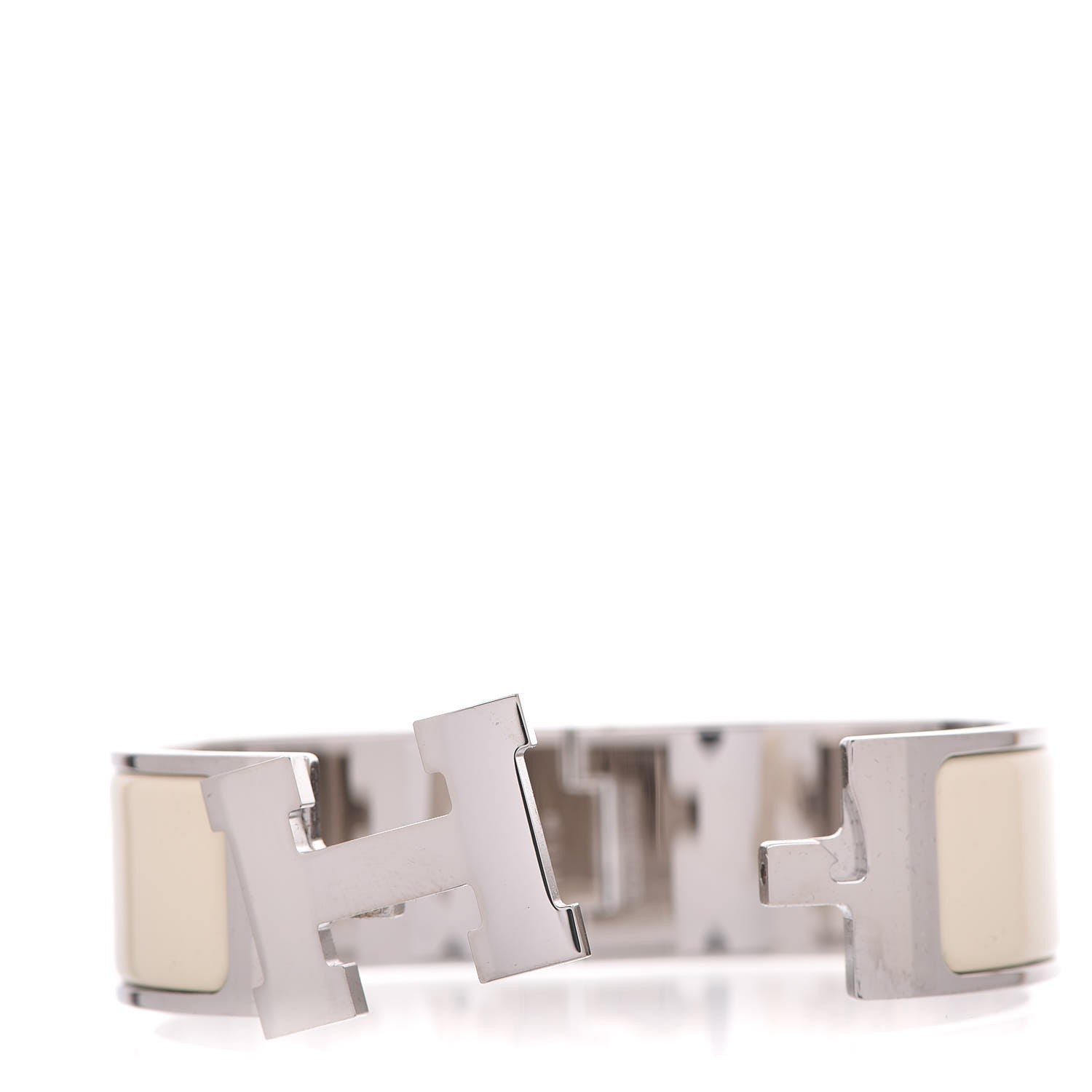 Hermes Enamel Wide Clic Clac H Bracelet PM Craie 4 of 6
