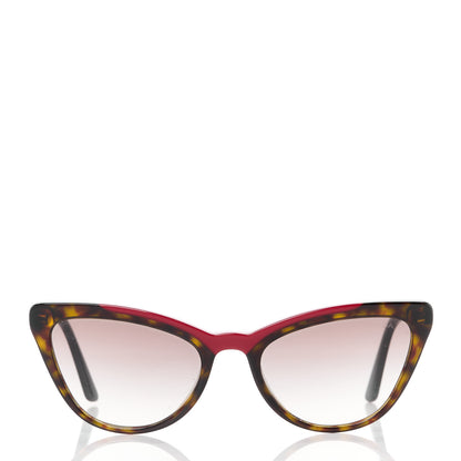 Prada Acetate Cat Eye Sunglasses SPR 01V Tortoise Red 2 of 8