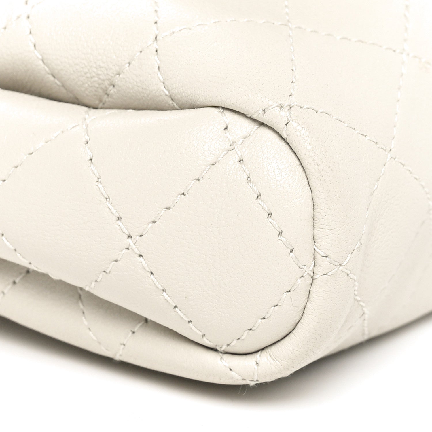 Saint Laurent Lambskin Quilted Monogram Mini Nolita Blanc Vintage 9 of 10