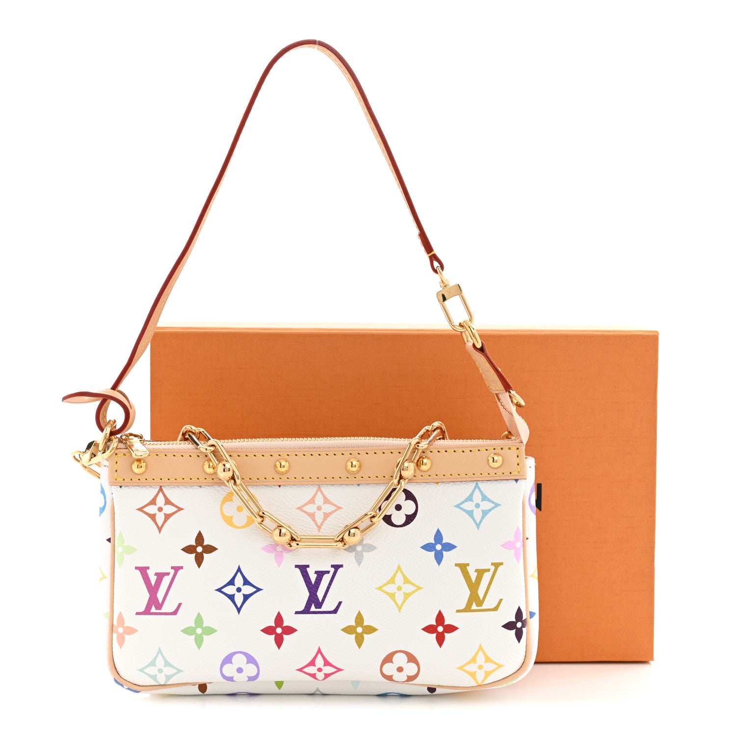 Louis Vuitton LV X TM Monogram Multicolor Pochette Accessories White 9 of 9