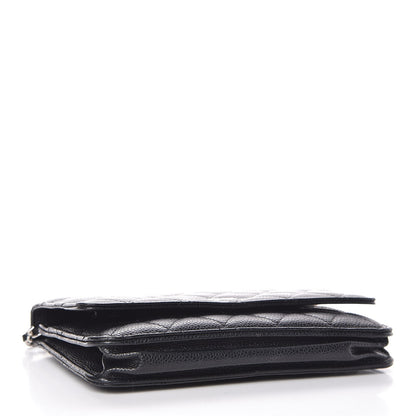 Chanel Caviar Quilted Wallet On Chain WOC Black 7 of 8