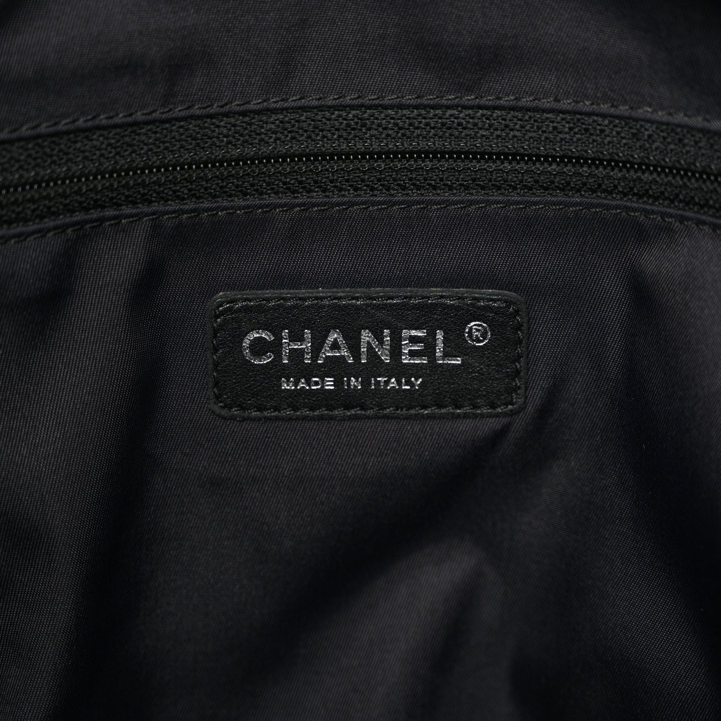 Coated Canvas Quilted Large Paris Biarritz Tote Black