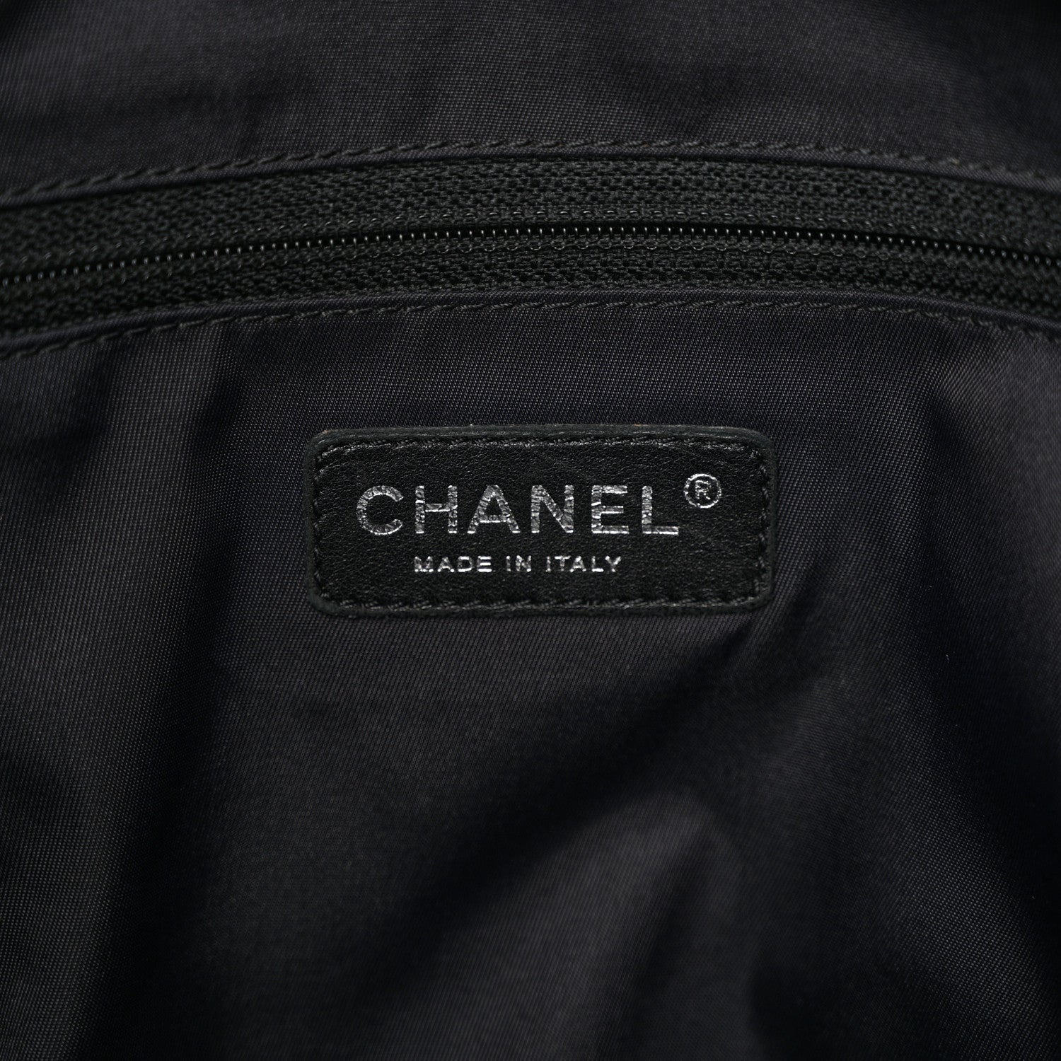 Chanel Coated Canvas Quilted Large Paris Biarritz Tote Black 6 of 10