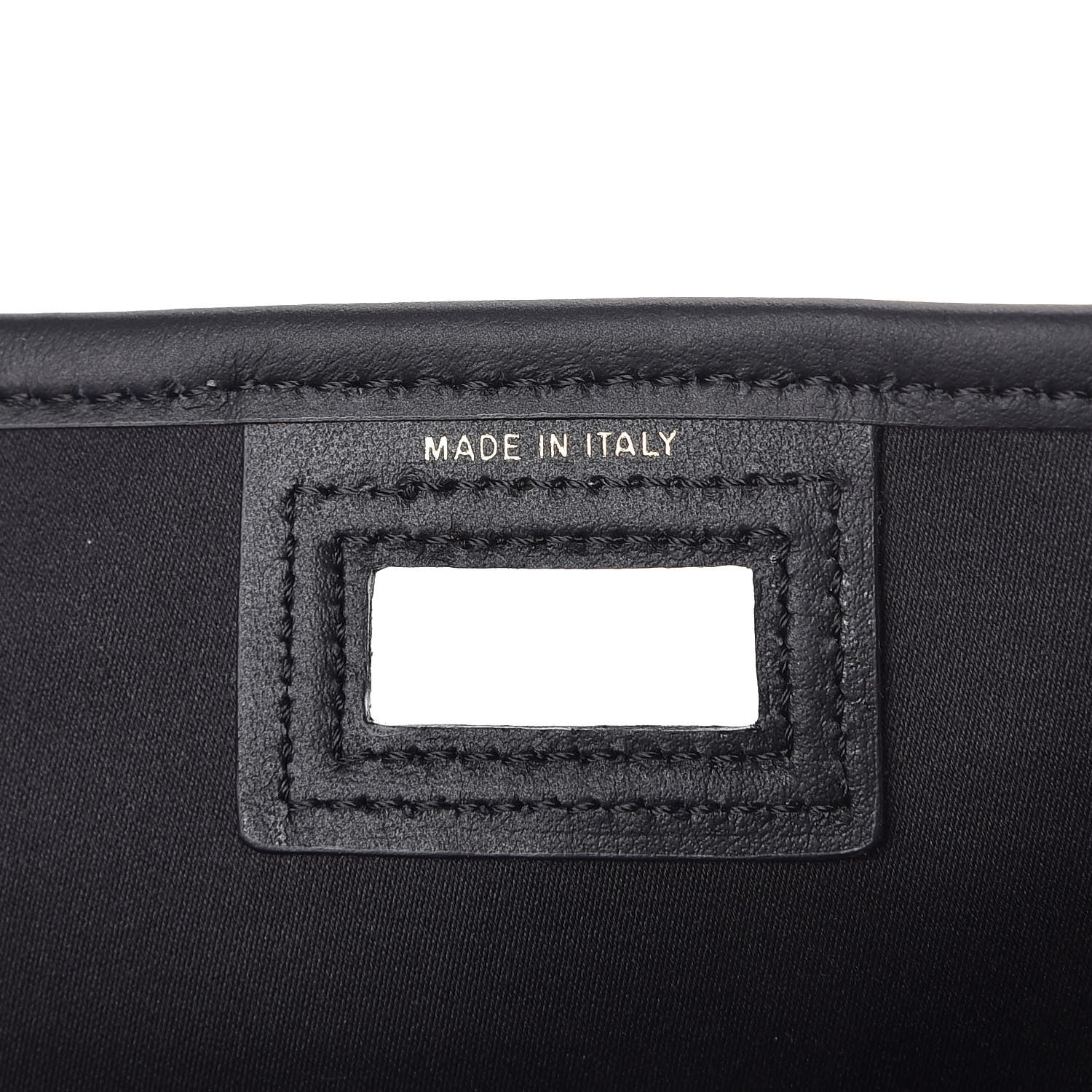 Fendi Glazed Fabric Vitello Century FF 1974 Stamp Patch Mini Peekaboo Defender Cover Mogano Panna Black 7 of 8
