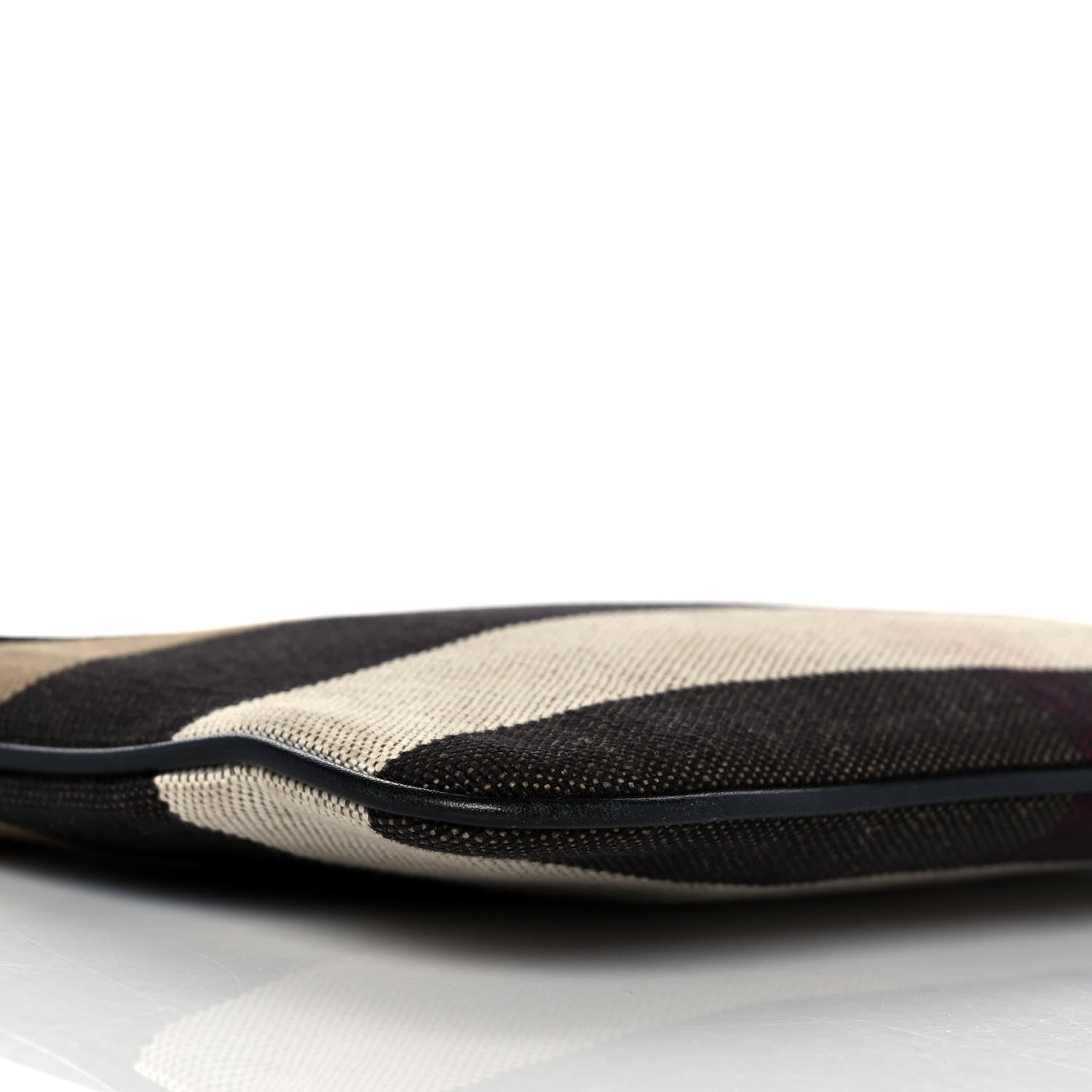 Burberry Mega Check Peyton Crossbody Clutch Bag Black 9 of 10
