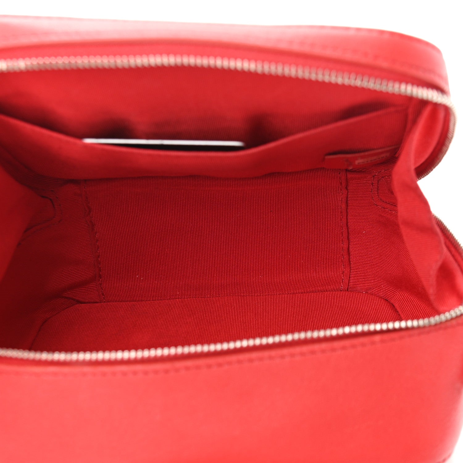 Chanel Lambskin Quilted Mini CC Box Camera Bag Red 7 of 14