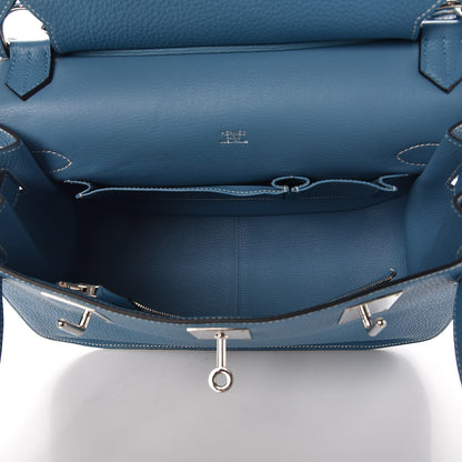 Hermes Taurillon Clemence Jypsiere 31 Blue Jean 5 of 8