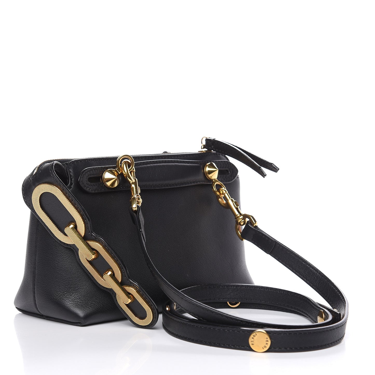Vitello Dolce Chain Tail Gold Edition Mini By The Way Boston Bag Black Vintage Gold